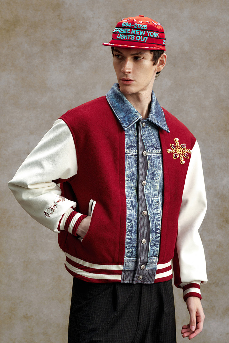 YADCEW PEARL CROSS STICH JACKET – Baroque Galleria