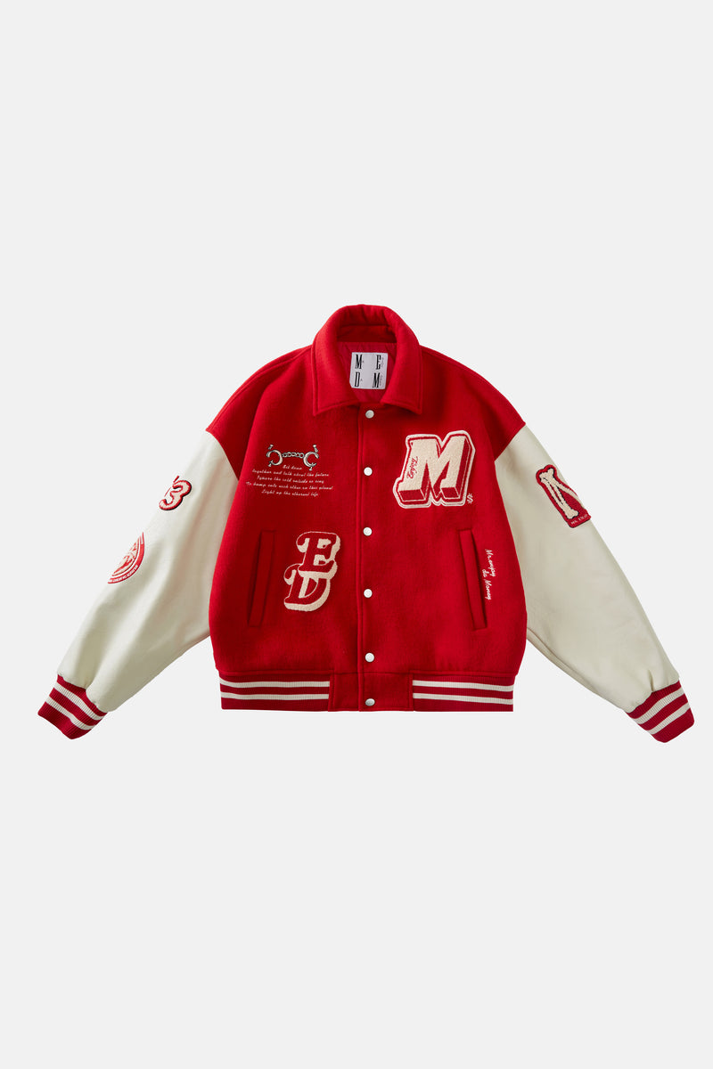 MEDM EMBROIDERY BASEBALL JACKET