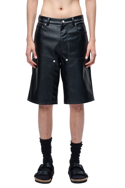 【SCENERITY】Leather Bermuda Pants SCENERITY】Leather Bermuda Pants Vince Leather Bermuda