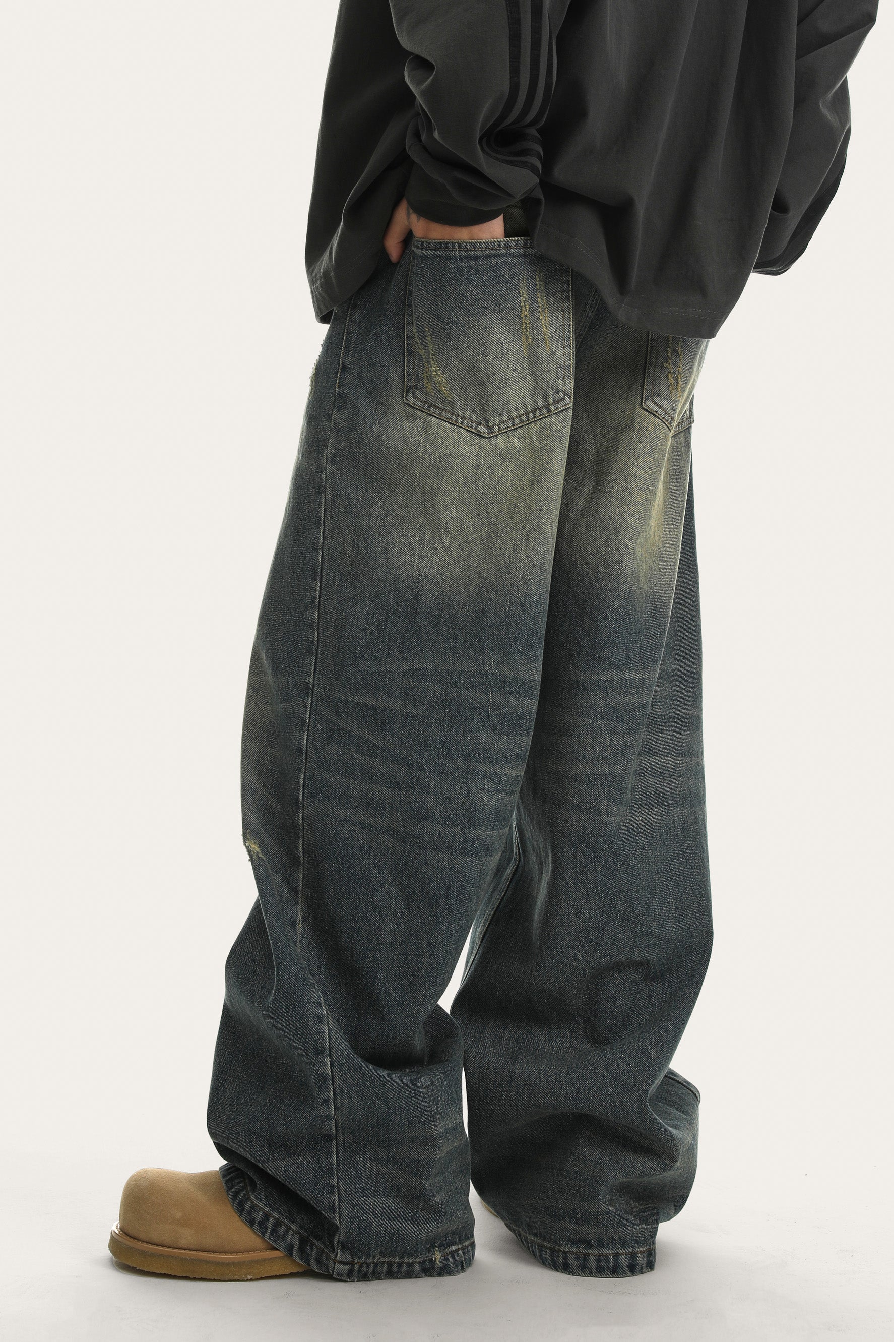 JHYQ Vintage Baggy Fit Jeans – MENES