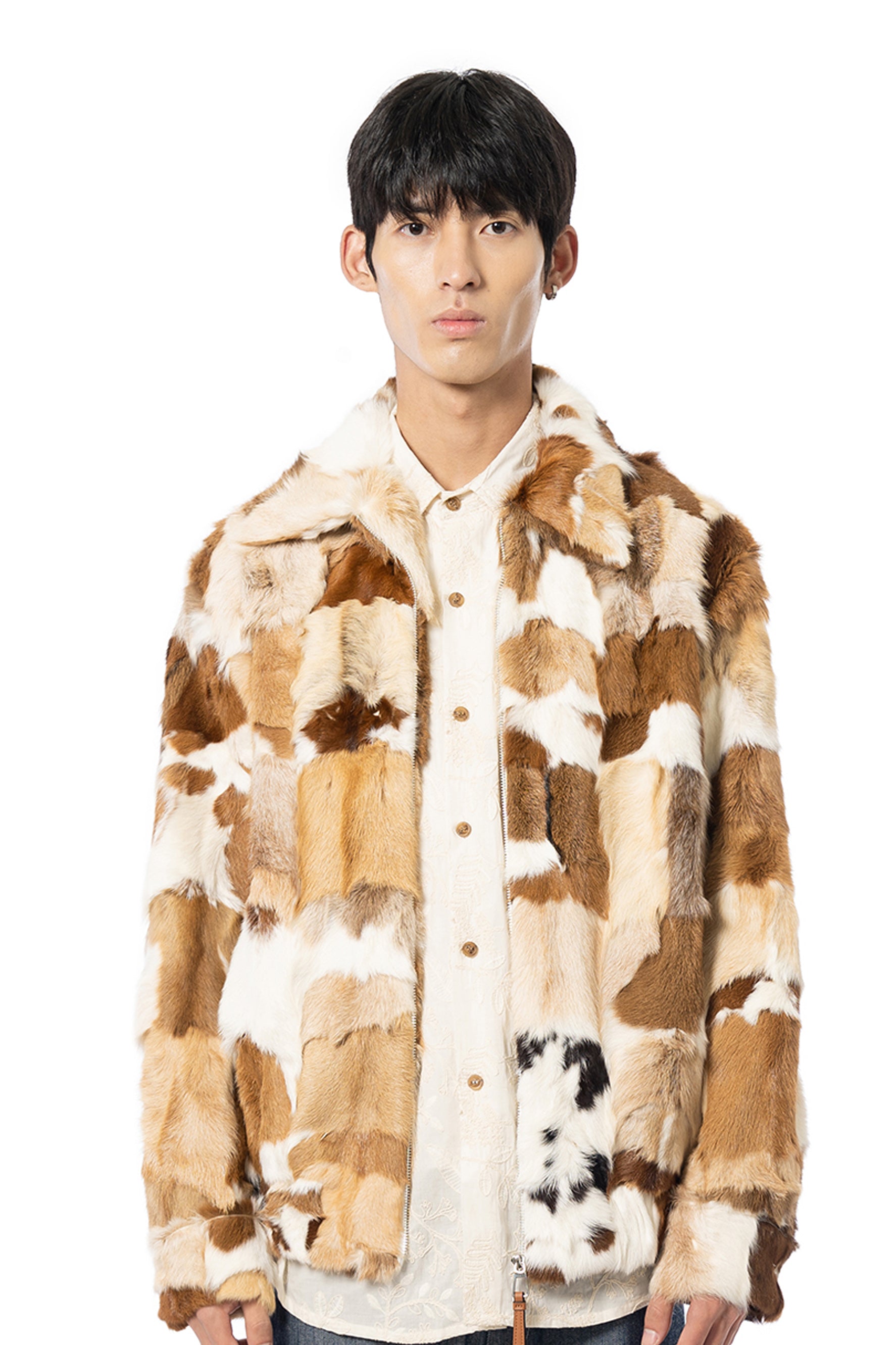 LOUIS VUITTON MONOGRAM CAMO MINK FUR JACKET