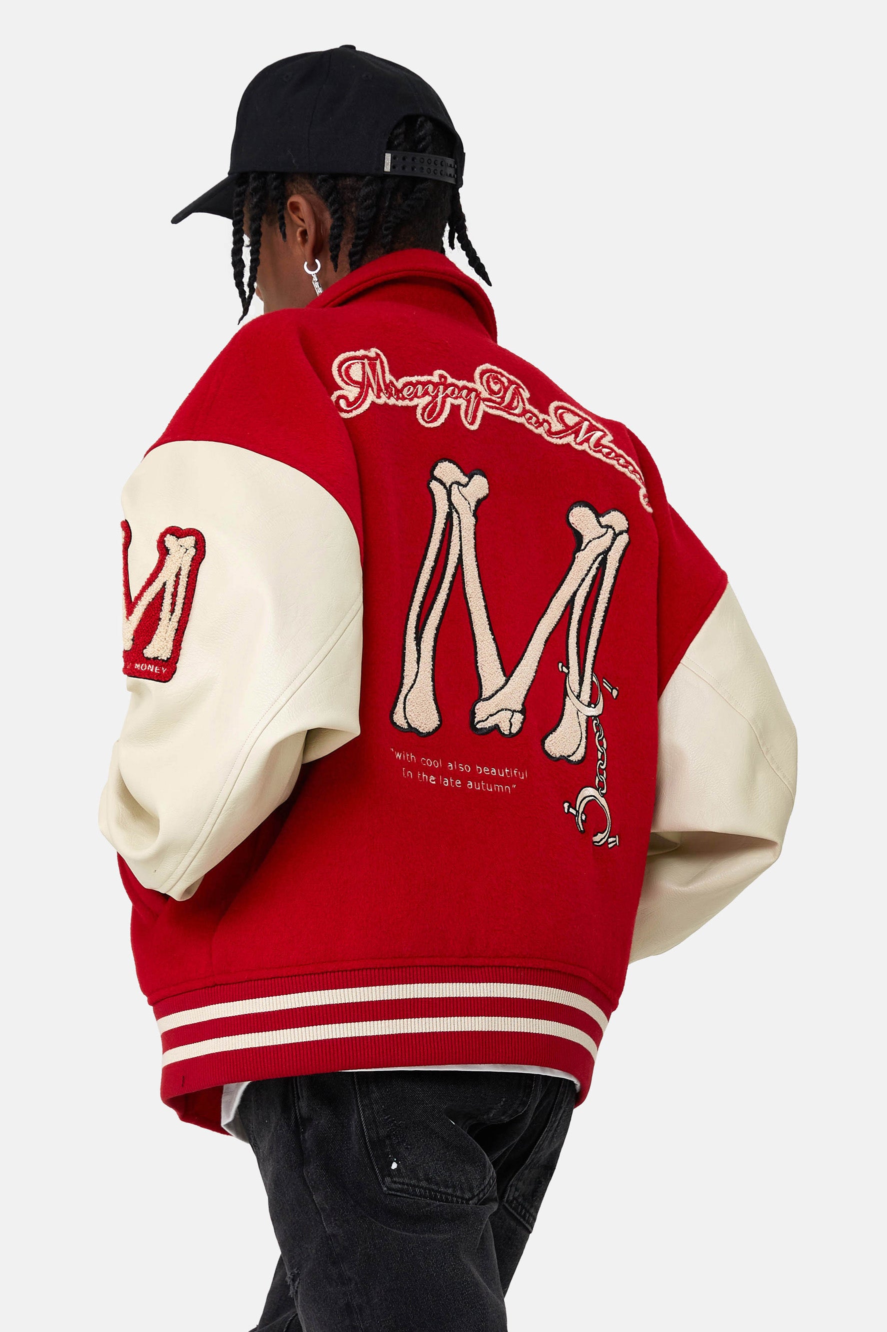 MEDM EMBROIDERY BASEBALL JACKET